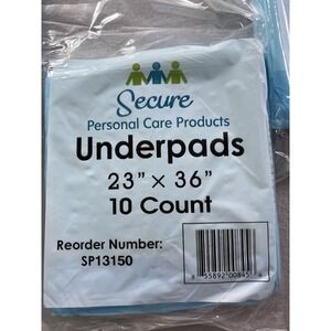 Secure Personal Care SP13150 Underpads 30 Count 23in x 36in Dog Pee Pads Puppy